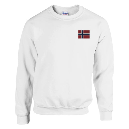 Sweat-shirt Drapeau de la Norvège en broderie