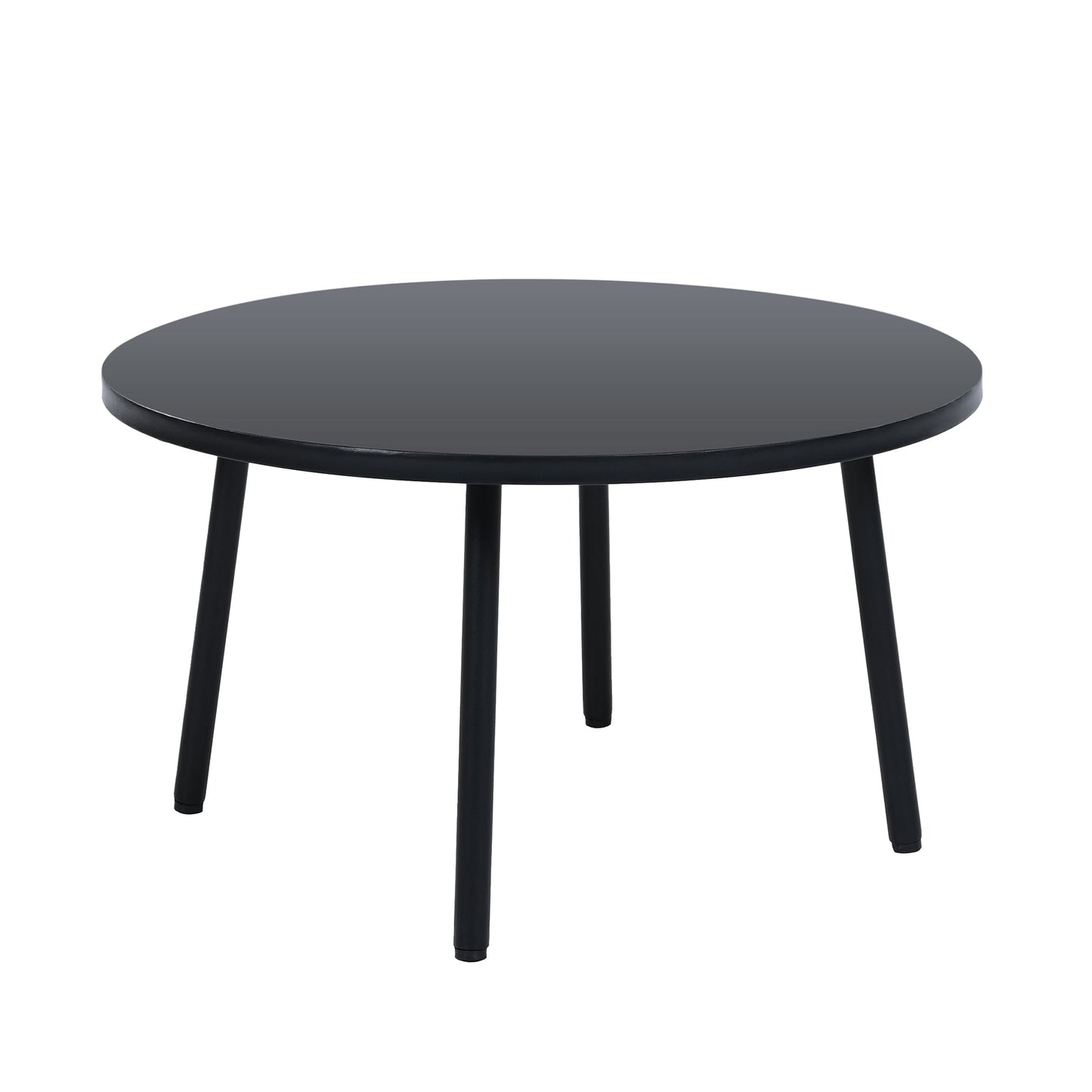 Patio Half- Moon Curved Outdoor Furniture Sofa Set with Coffee Table,