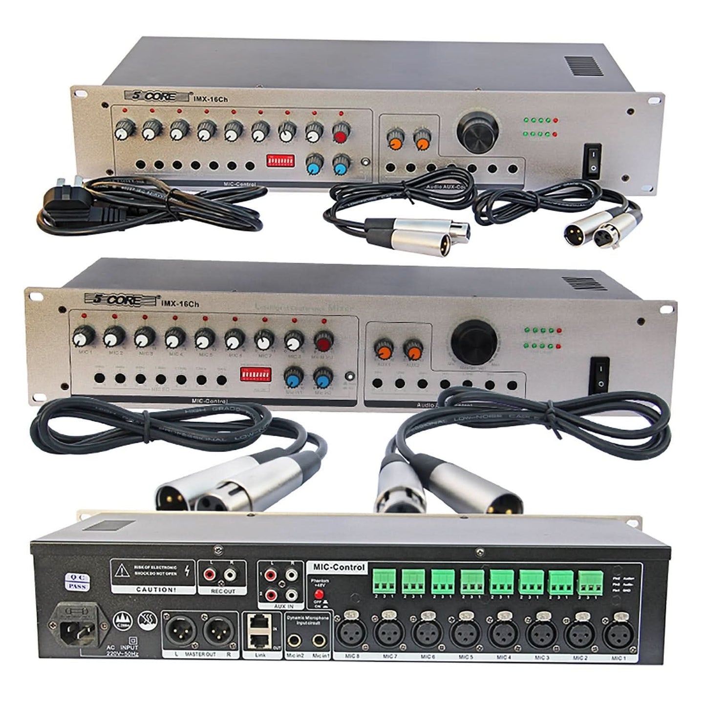 5Core 16 Channel Intelligent Conference Smart Audio Mixer Dj Equipment