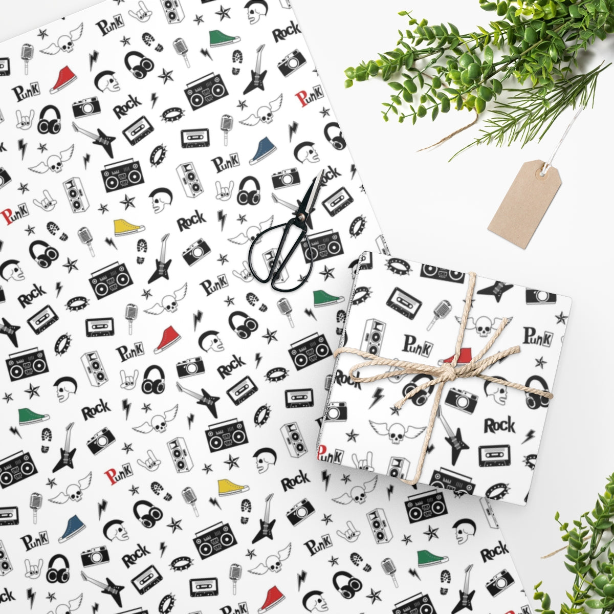 Rock On Punk Wrapping Paper