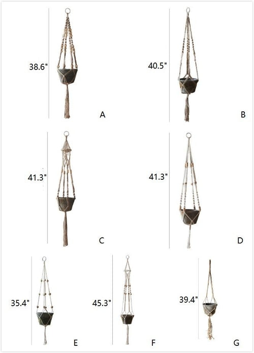 Cotton Hemp Rope Planter Hanger