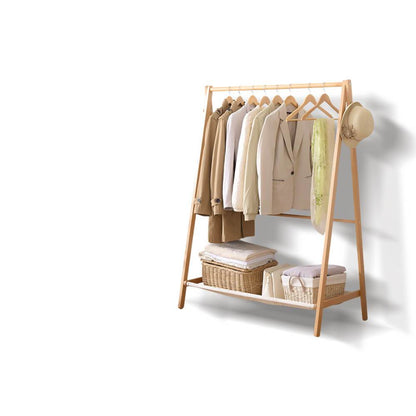 Levede Clothes Stand Garment Dyring Rack Hanger Organiser Wooden Rail