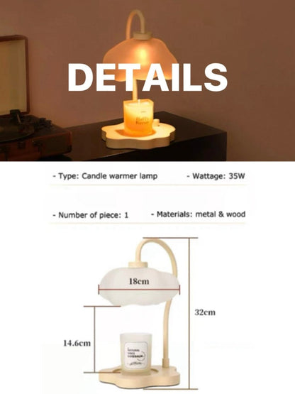 Cute Unique Cloud Candle Warmer Lamp With Timer For Large Candles