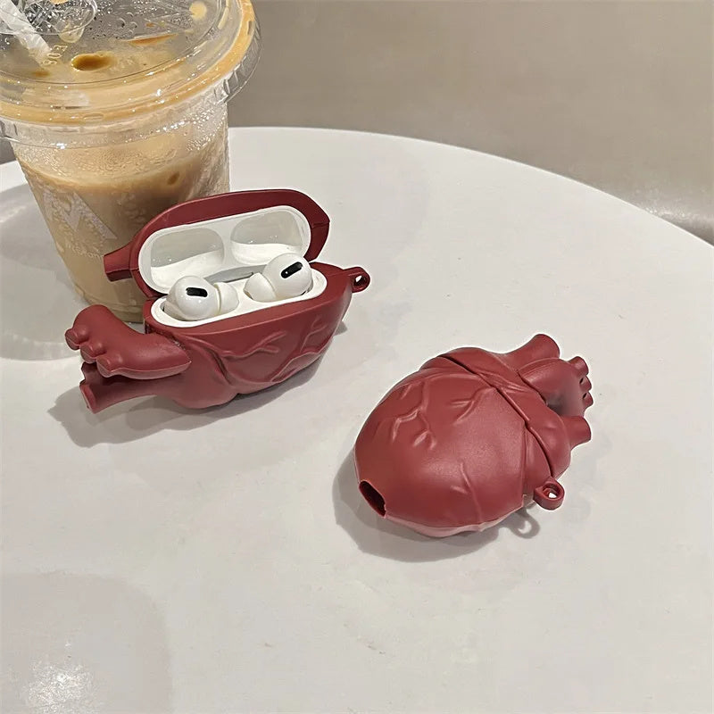 Earphones Case 3D Body Heart Style Case For Airpods 3,Soft Protective