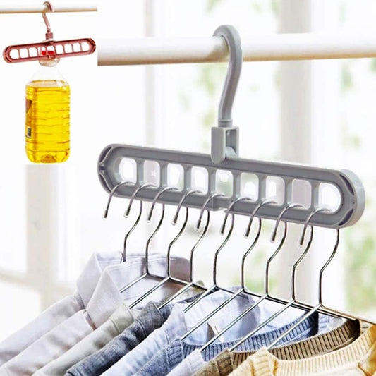 9-hole Clothes Hanger Organizer Space Saving Hanger Multi-function