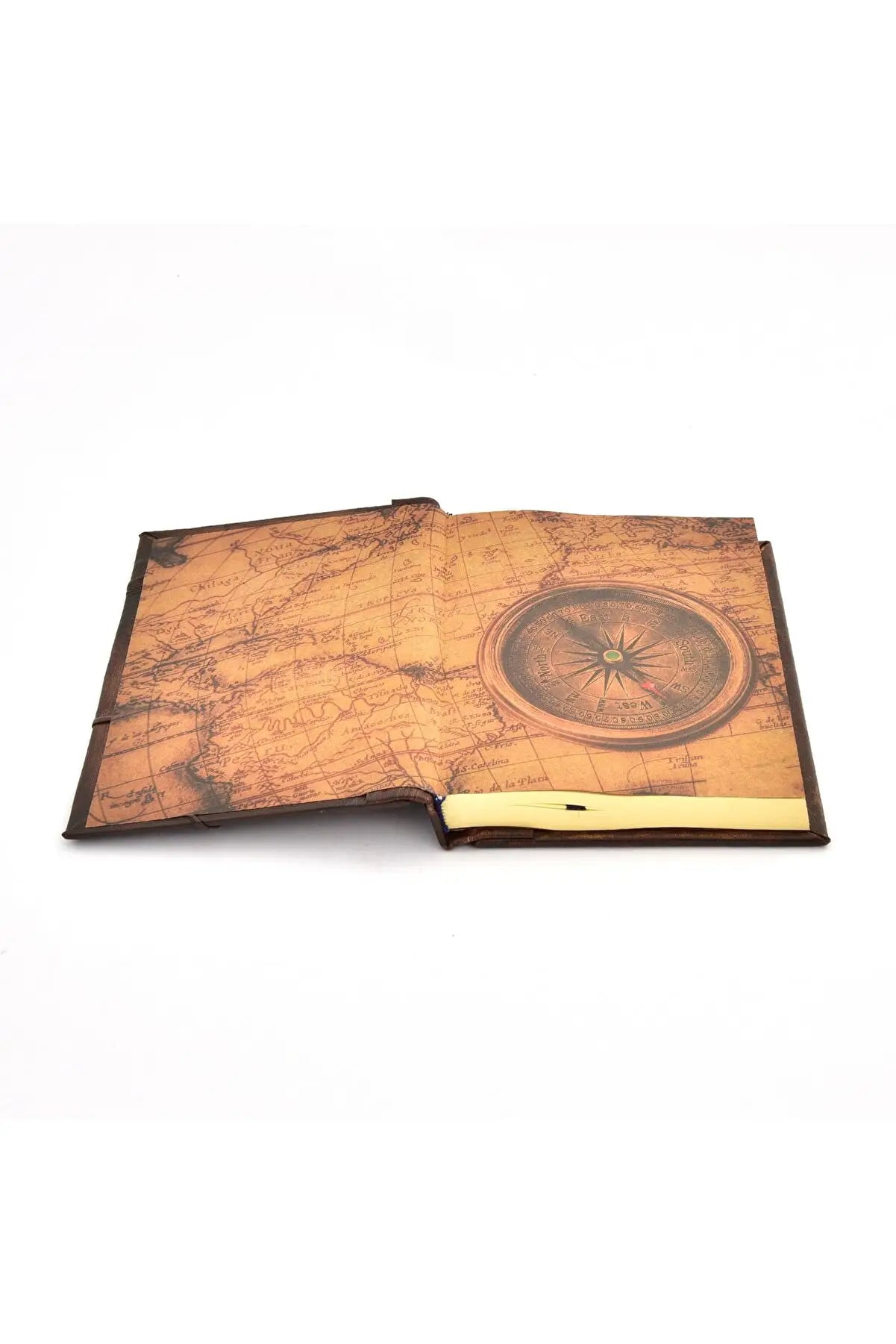 Treble Clef Journal Leather Notebook Brown Color