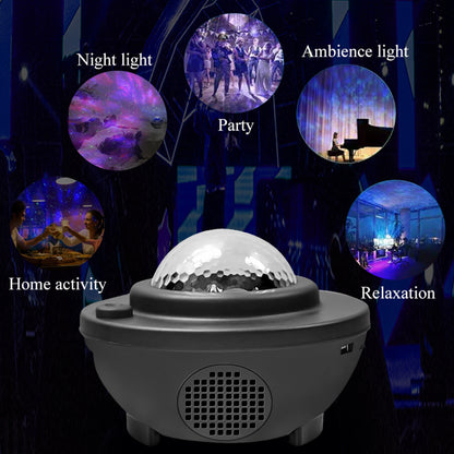 LED Bluetooth Speaker Night Light Galaxy Starry Night Lamp