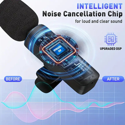 Professional Wireless Lavalier Microphone – Omnidirectional Clip-On