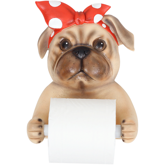 Bulldog Toilet Paper Cover Holder