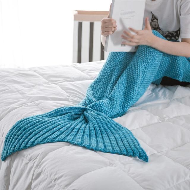 Handmade Mermaid Snuggle Blanket For Kids & Adults