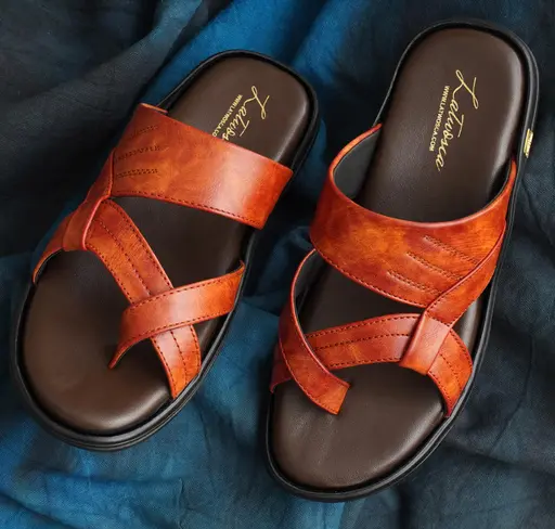 Men classy Office slipper (Size-IND8) (COLOR-BROWN)