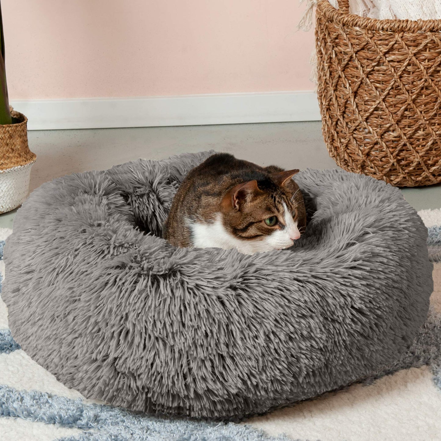 Calming Pet Bed Deep Size  Washable 70 90 120cm