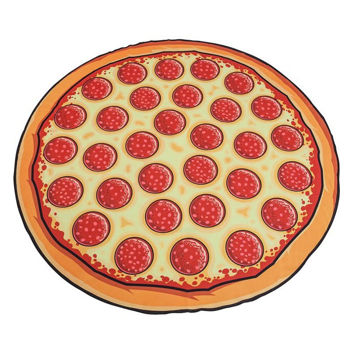 Round Pizza Beach Blanket