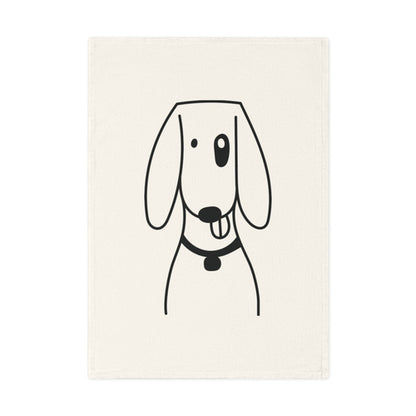 Foxhound dog Cotton Tea Towel, 50 x 70 cm, organic cotton,