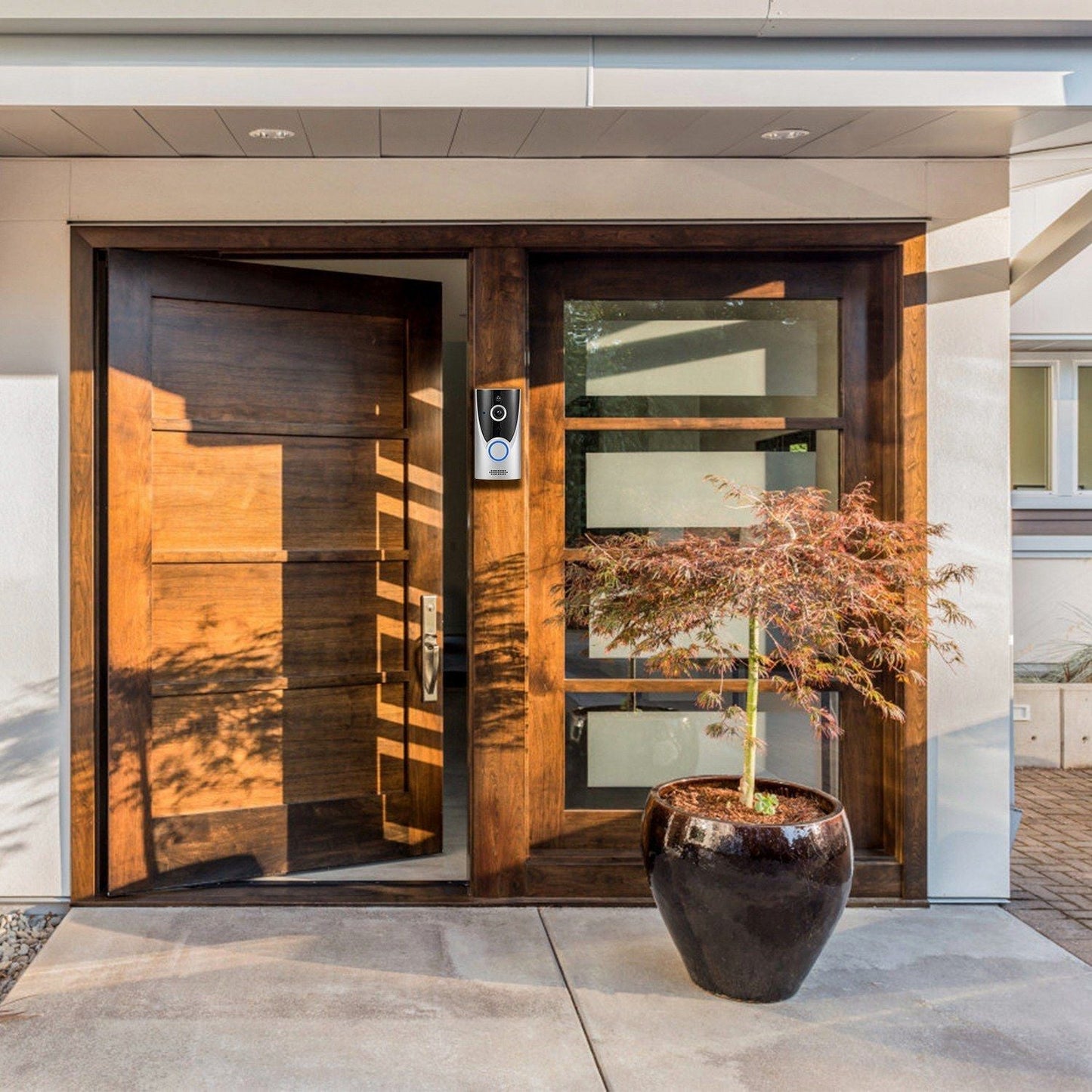 WiFi Video Doorbell Wireless Door Bell 720P HD WiFi Security Camera