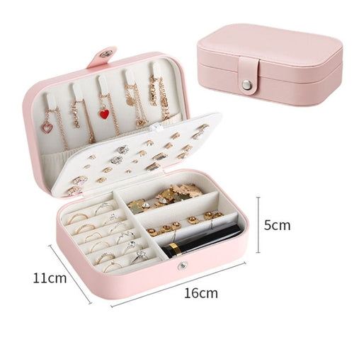 Portable Jewelry Box Jewelry Organizer Display Travel Jewelry Case