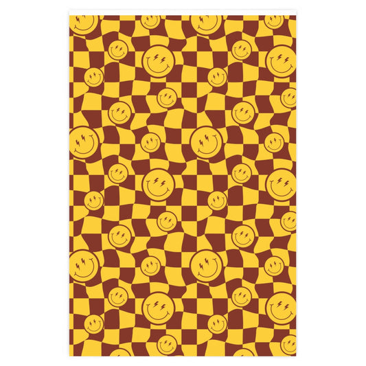 Distorted Smiley Wrapping Paper
