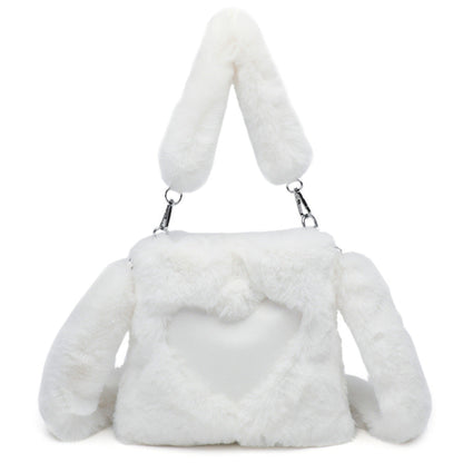 Women Fluffy Shoulder Bag Top-handle Bag Female Autumn Winter Handbag