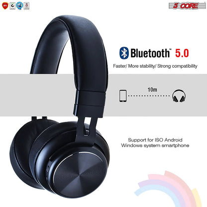 5Core Bluetooth Headphones Wireless Noise Cancelling Audifonos