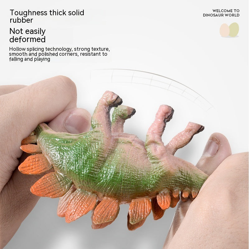 Dinosaur Toy Children's Big Tyrannosaurus Rex Triceratops Soft Glue