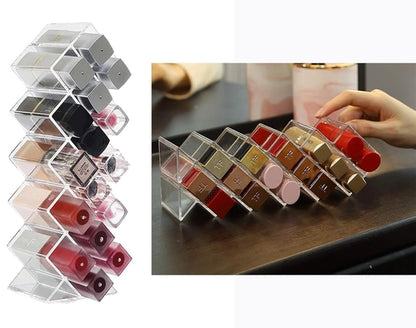 Acrylic 16 Grid Clear Makeup Organizer