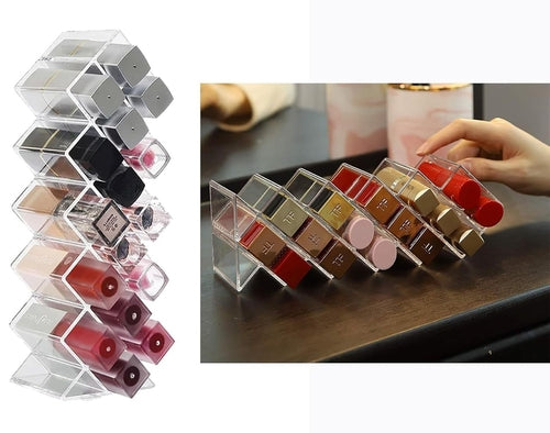 Acrylic 16 Grid Clear Makeup Organizer
