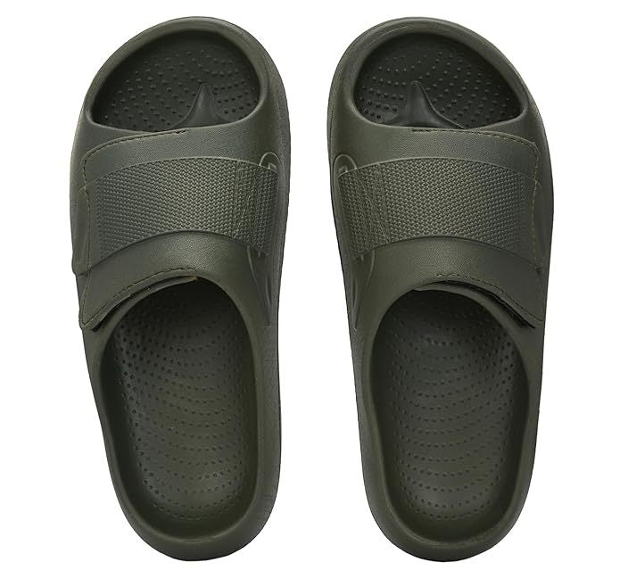 AFROJACK Men's Classic Slide Slippers Green