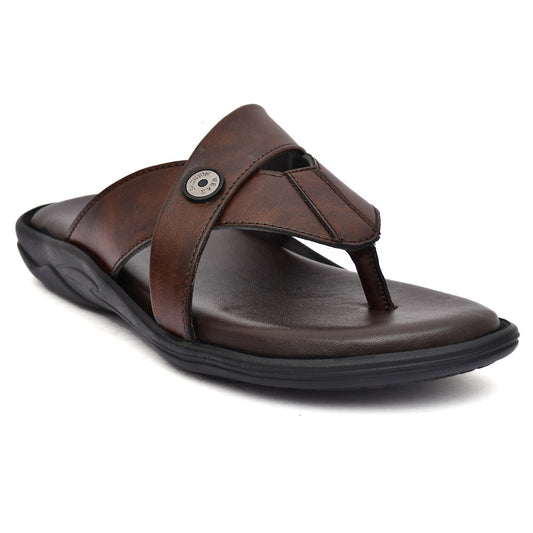 Men Super Fit And Comfort Slipper  (Size-UK-9) (Color-BROWN)