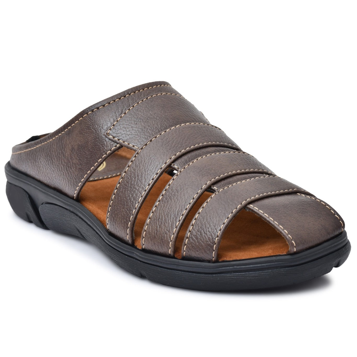 Men slip on Slipper For Women (Size-UK-9) (Color-DARK BROWN)