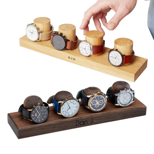  4 Slot wooden Watch Display Case |Pack of 02