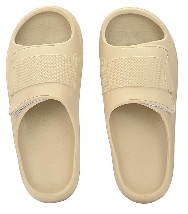 AFROJACK Men's Classic Slide Slippers Beige