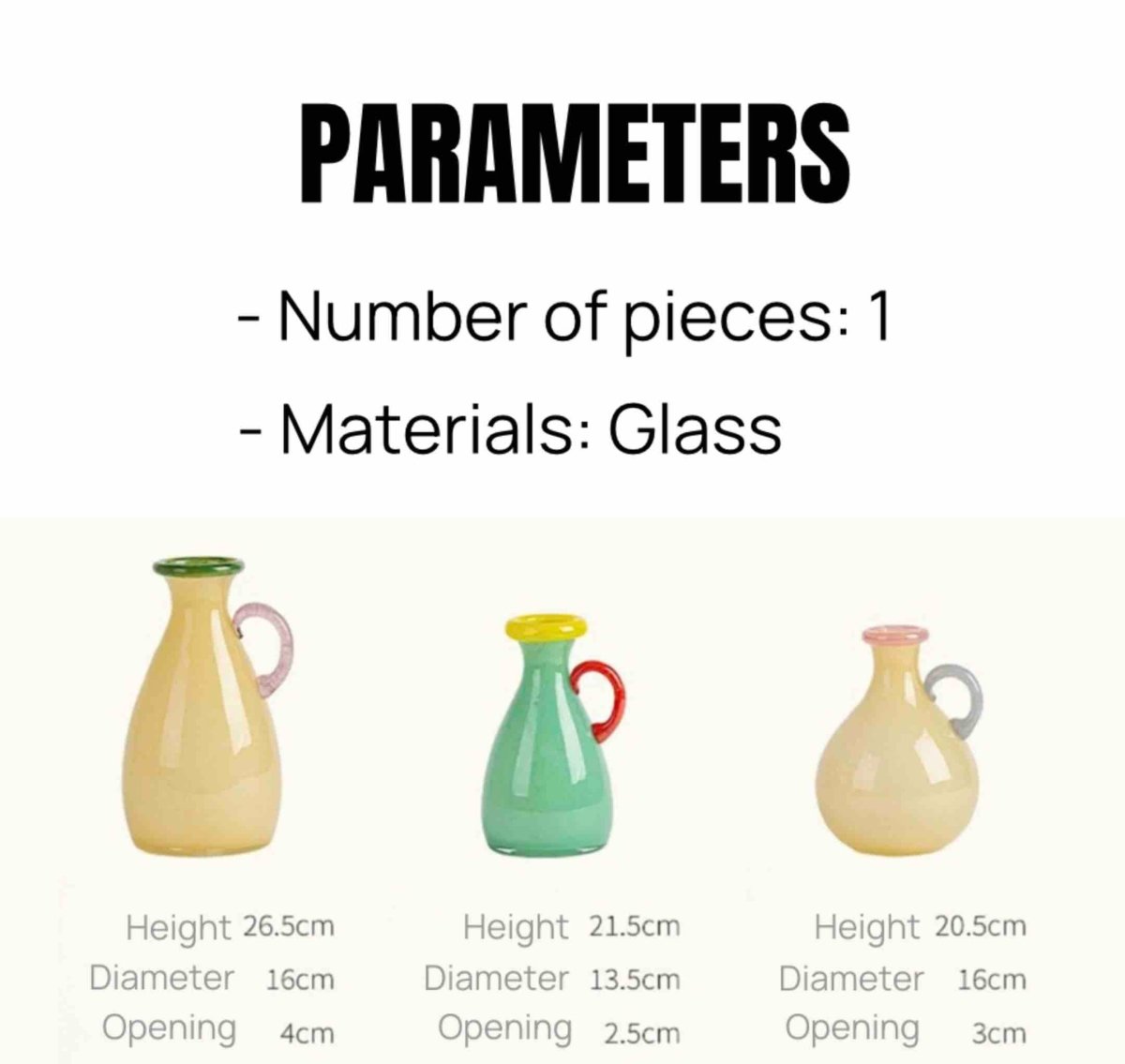 Handblown Bonbon Dopamine Bottle Vase, Whimsical Vintage Vase Centrepi