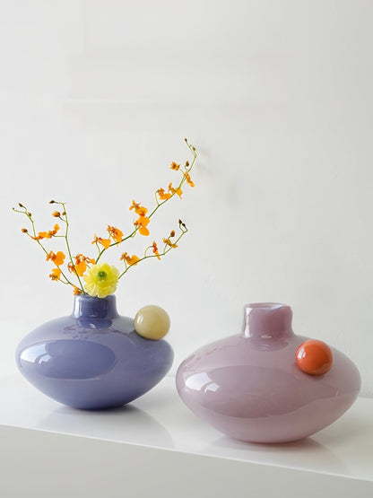 Jelly Bean Turnip Vase - Whimsical Dopamine Table Setting Centrepiece