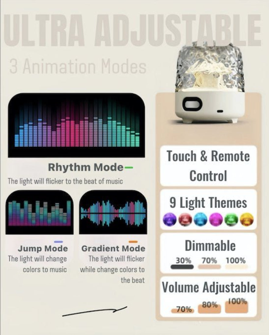 Light Theatre: Ambient Light With Stereo Speaker, Ripple Sunset Aurora