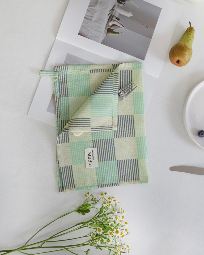 Pastel Checker Placemat for Dopamine Table Setting