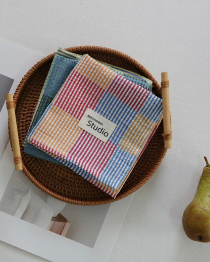 Pastel Checker Placemat for Dopamine Table Setting