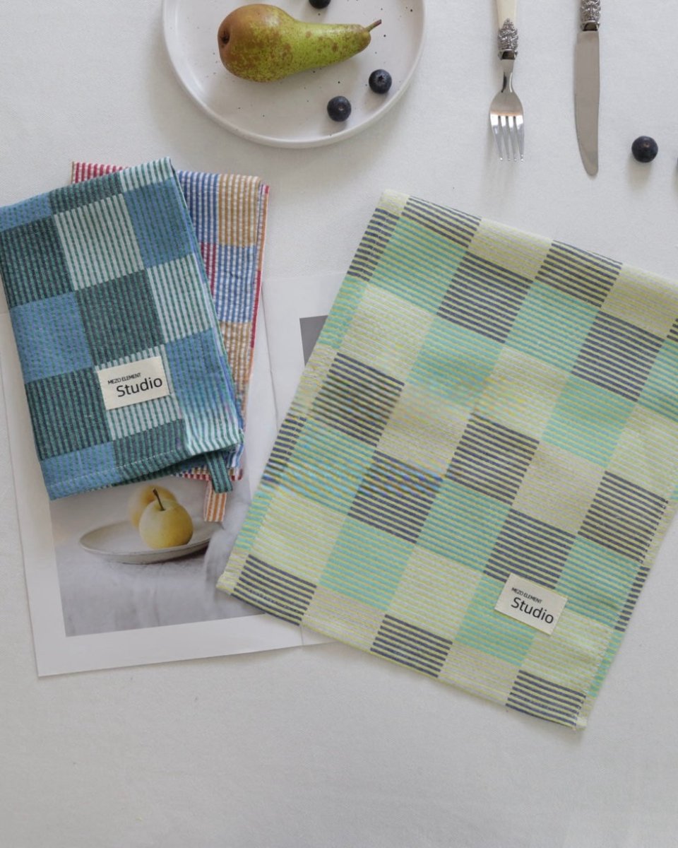 Pastel Checker Placemat for Dopamine Table Setting