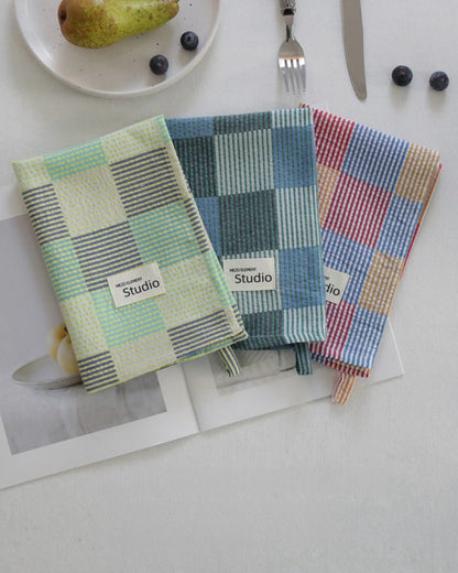 Pastel Checker Placemat for Dopamine Table Setting