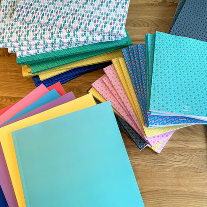 Dotted notebook, 108 page, soft touch cover, A4/A5/A5 pad, 24 color