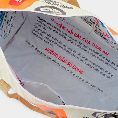 SPORTY BAG | Upcycelte Sporttasche in beige